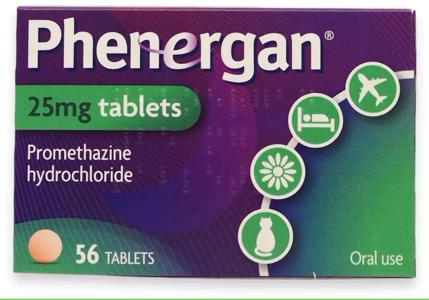 Phenergan Tablets 25mg - 56 Tablets