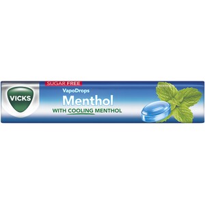Vicks VapoDrops Cooling Menthol Sugar Free Lozenges Stick - 42g