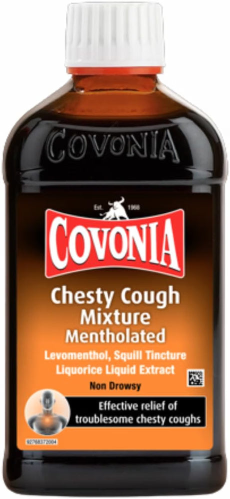 Covonia Chesty Cough Mixture Mentholated Non Drowsy - 300ml
