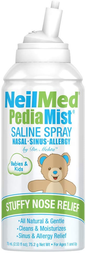 NeilMed PediaMist Saline Spray for Babies & Kids Stuffy Nose from 1 Year - 75ml