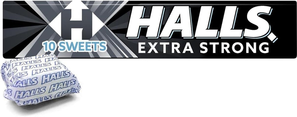 Halls Extra Strong Mentho-Lyptus - 10 Sweets