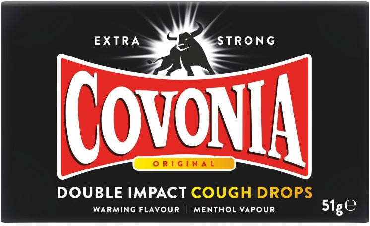 Covonia Double Impact Cough Drops Original Extra Strong - 51g
