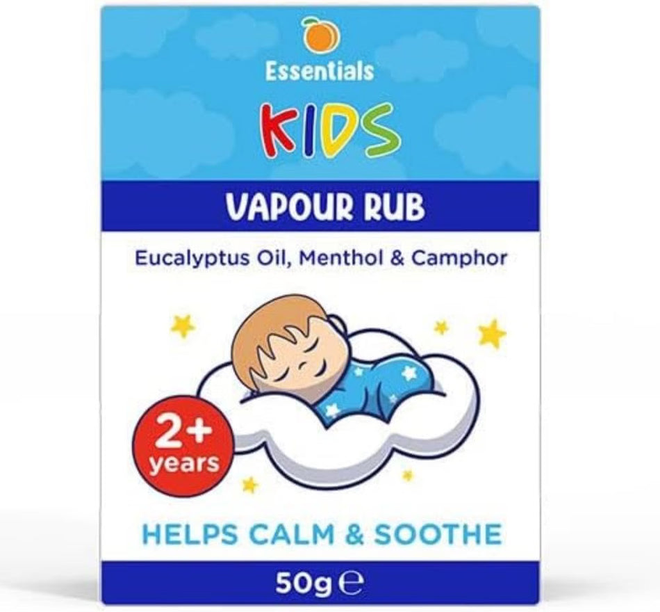 Essentials Kids Vapour Rub Eucalyptus, Menthol & Camphor 2+ Years - 50g