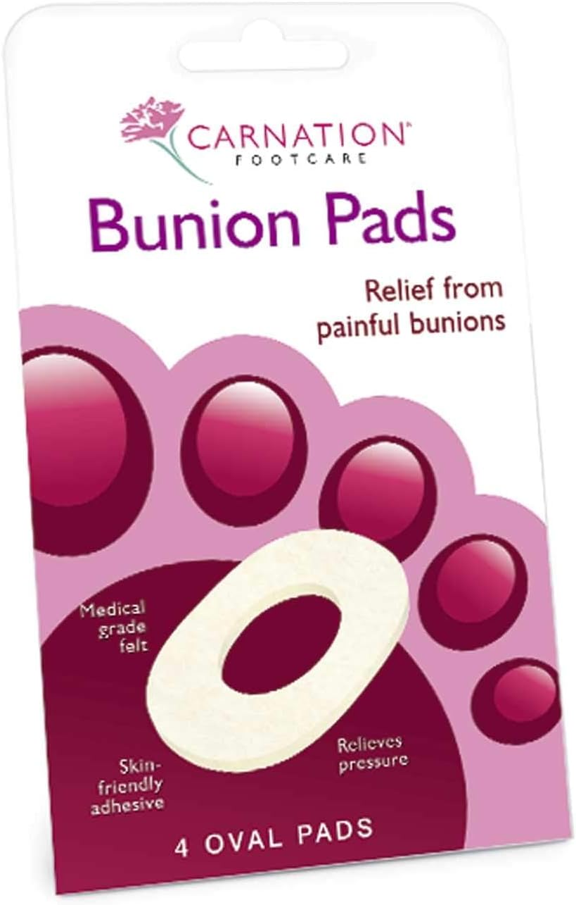 Carnation Bunion Pads - 4 Oval Pads
