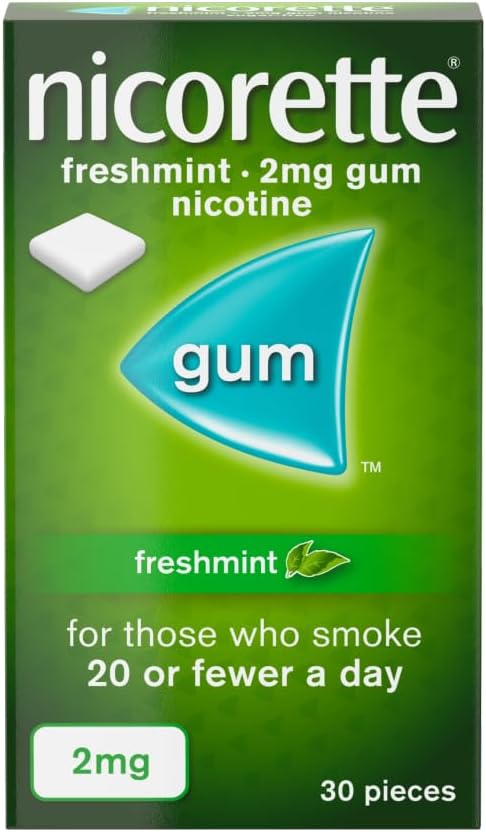 Nicorette Freshmint Gum 2mg - 30 Pieces