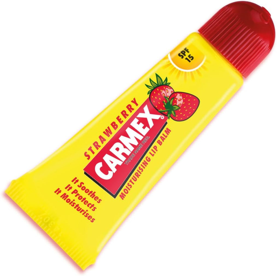 Carmex Strawberry Lip Balm Tube - 10g