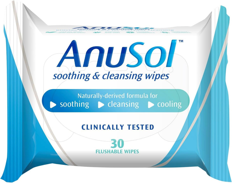 Anusol Soothing & Cleansing Wipes - 30 Flushable Wipes
