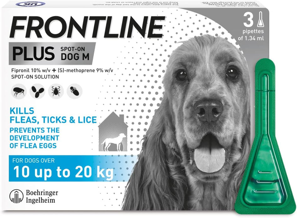 Frontline Plus Medium Dog - 3 Pipettes