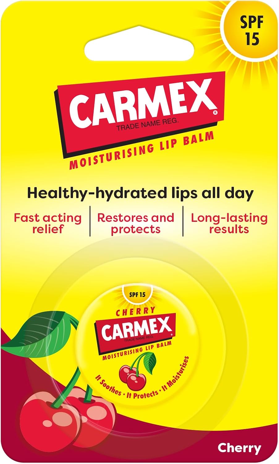 Carmex Cherry Lip Balm Pot SPF 15 - 7.5g