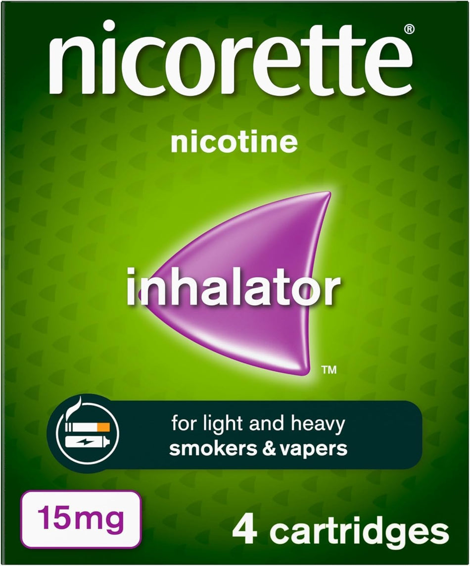 Nicorette Inhalator 15mg - 4 Cartridges
