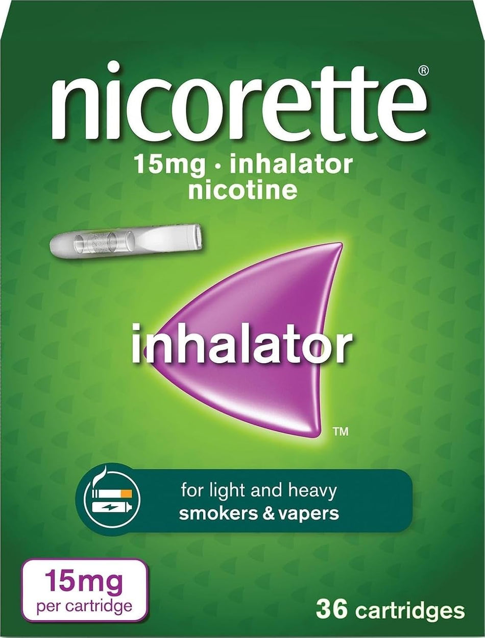 Nicorette Inhalator 15mg - 36 Cartridges
