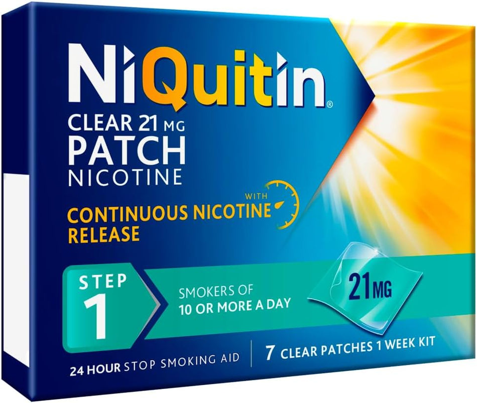 Niquitin Clear Patch Step 1 21mg - 7 Patches