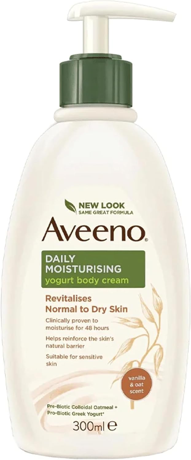 Aveeno Daily Moisturising Yogurt Body Cream Vanilla & Oat Scent - 300ml