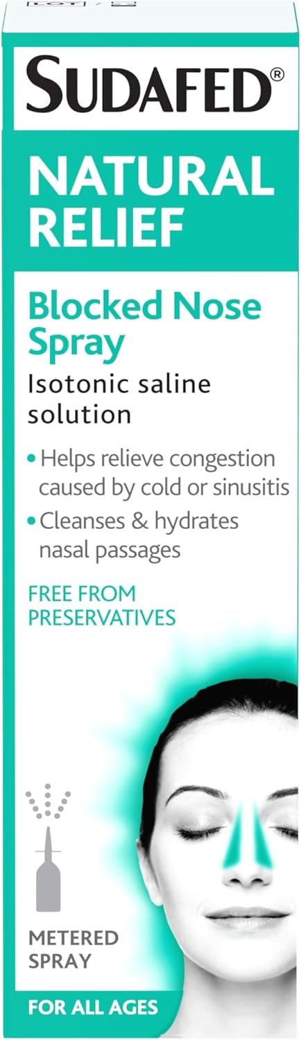 Sudafed Natural Relief Blocked Nose Spray - 15ml