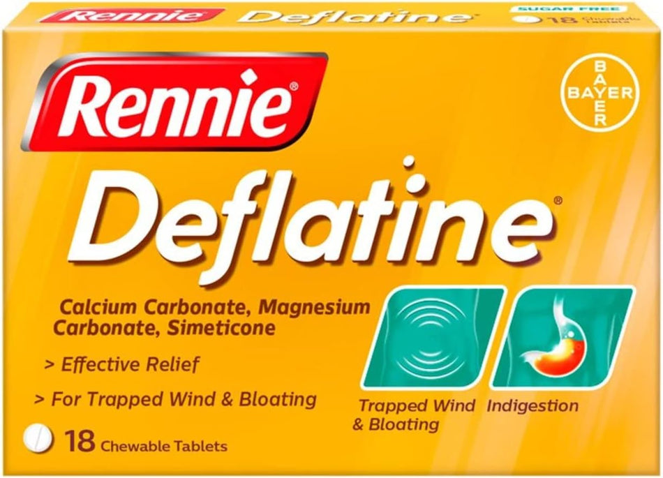 Rennie Deflatine - 18 Tablets