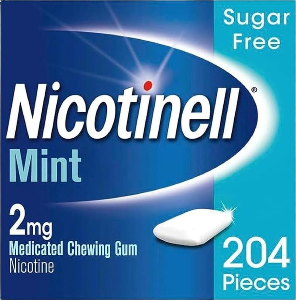 Nicotinell Chewing Gum Mint 2mg - 204 Pieces