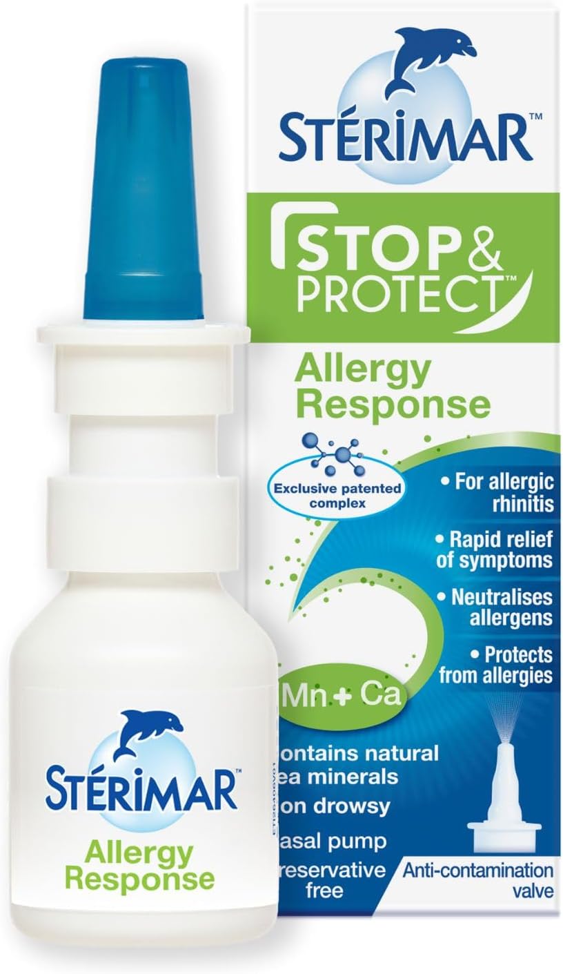 Sterimar Stop & Protect Allergy Response Nasal Spray with Manganese & Calcium - 20ml