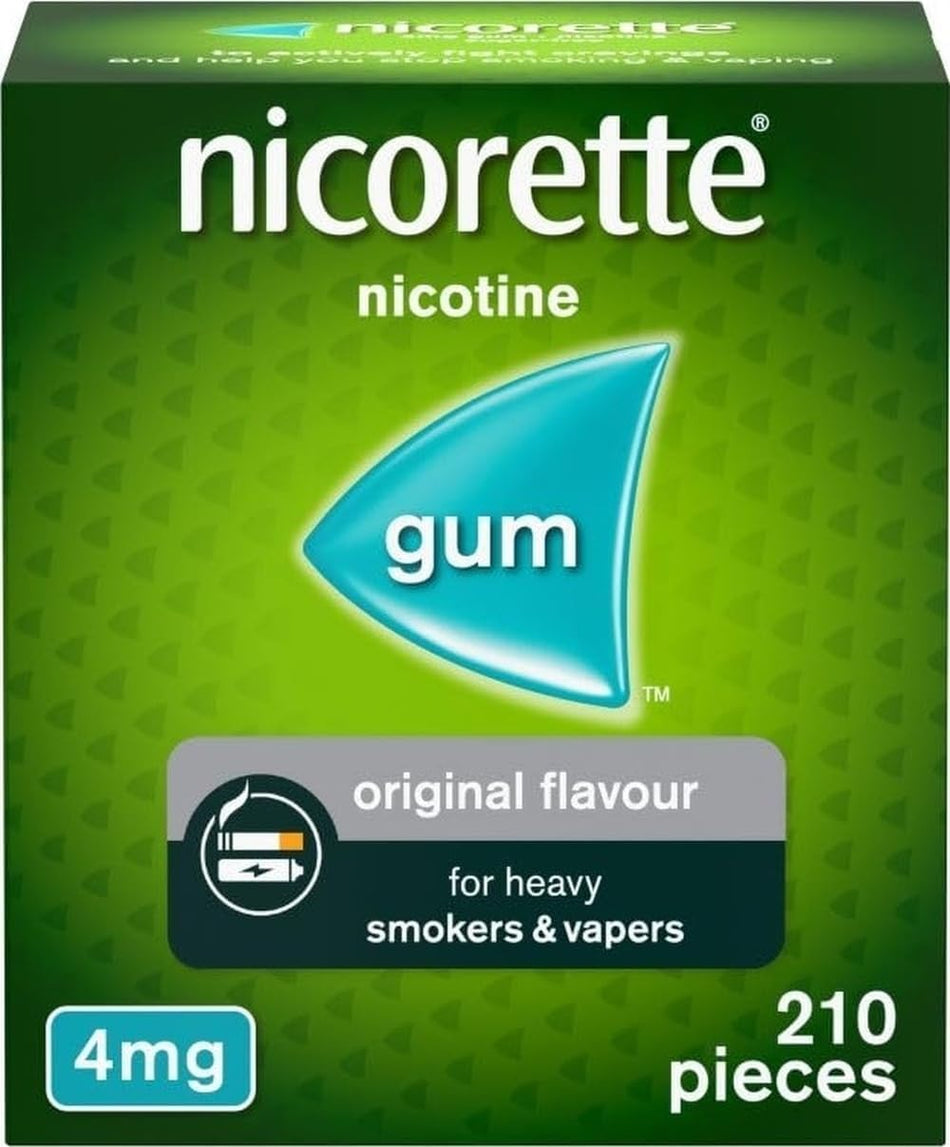 Nicorette Gum Original 4mg - 210 Pieces