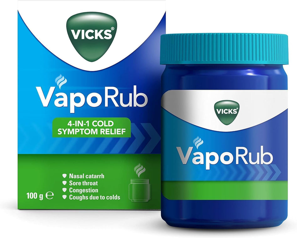 Vicks VapoRub 4-in-1 Cold Symptom Relief Ointment - 100g