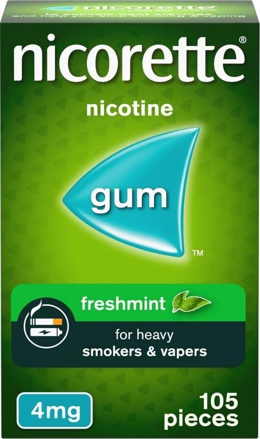 Nicorette Freshmint Gum 4mg - 105 Pieces