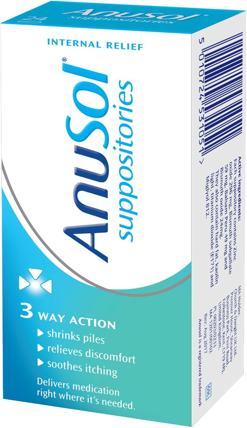 Anusol Suppositories - 24 Suppositories
