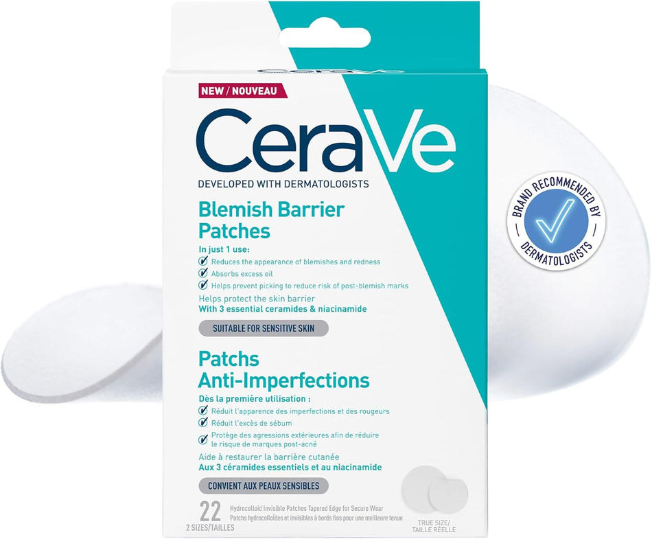 CeraVe Blemish Spot Barrier Patches - 22 Invisible Patches