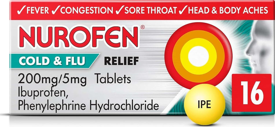 Nurofen Cold & Flu Relief - 16 Tablets