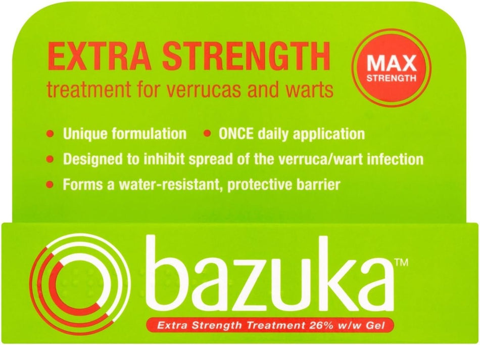 Bazuka Extra Strength Verruca & Wart Gel - 6g