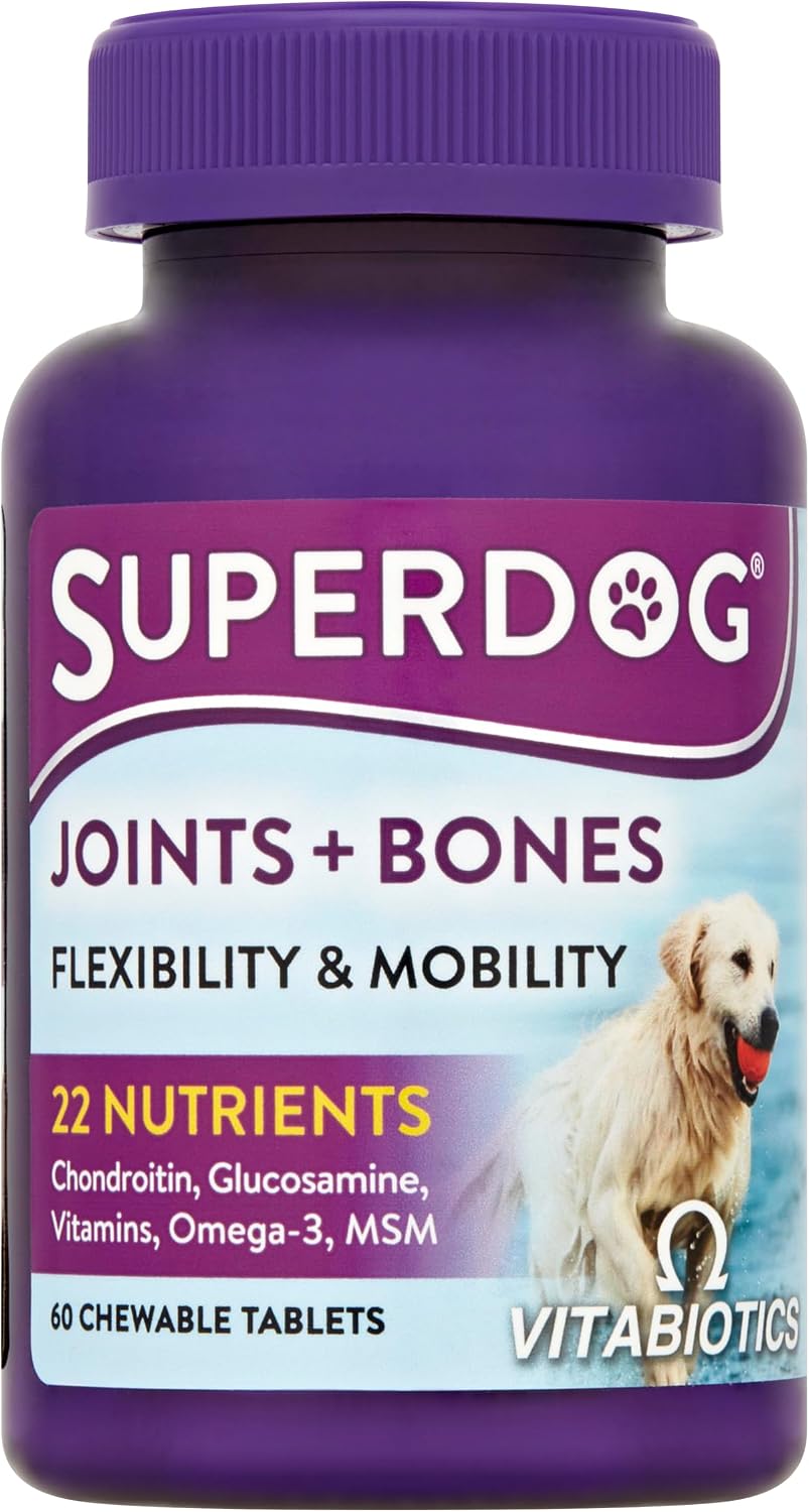 Vitabiotics Super Dog Joints & Bones Chewable Tablets 132g - 60 Tablets