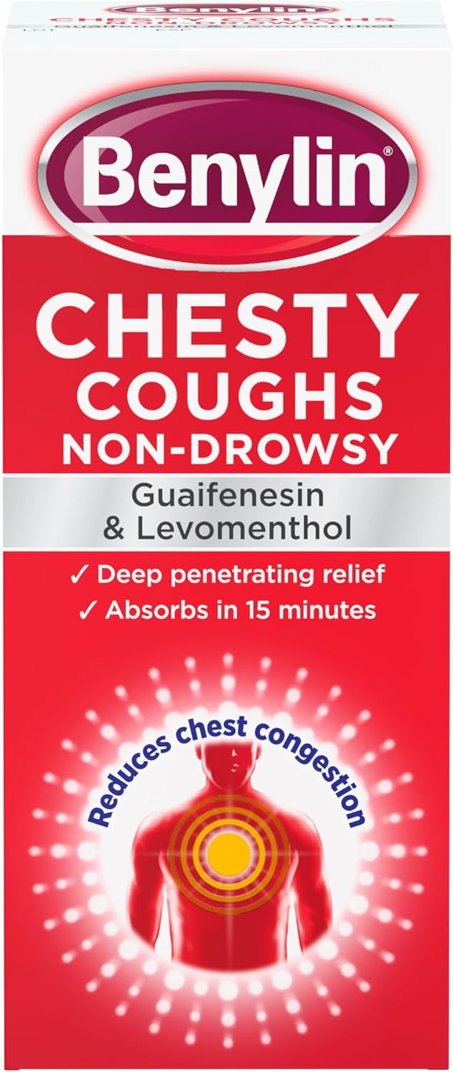 Benylin Chesty Coughs Non-Drowsy Guaifenesin & Levomenthol Syrup - 300ml