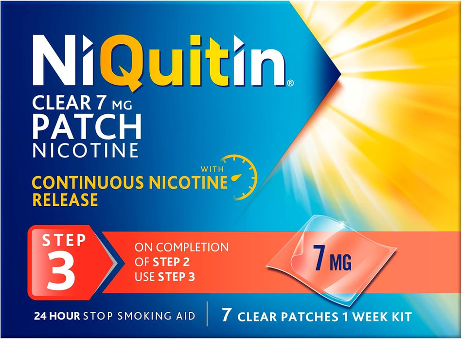 Niquitin Clear Patch Step 3 7mg - 7 Patches