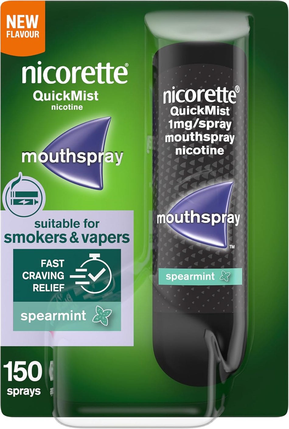 Nicorette QuickMist Spearmint 1mg - 150 Sprays