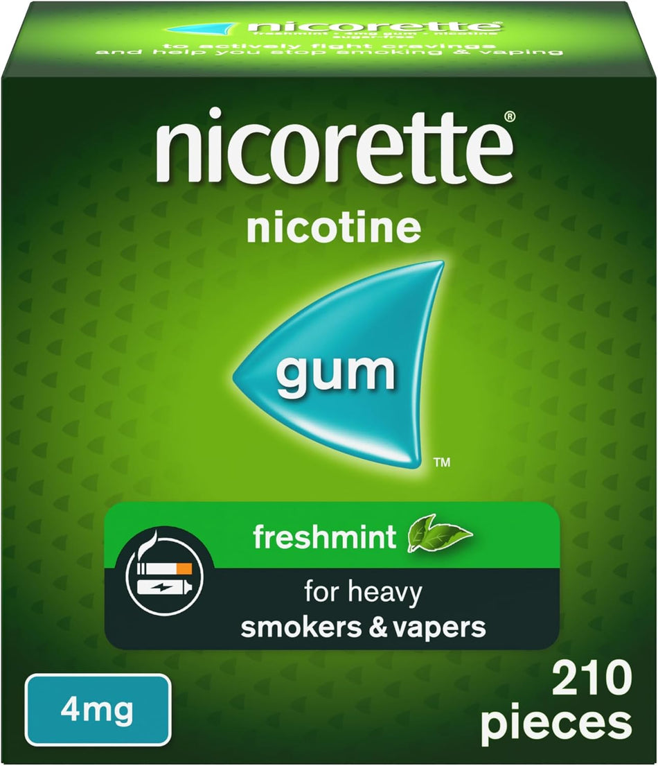 Nicorette Freshmint Gum 4mg - 210 Pieces