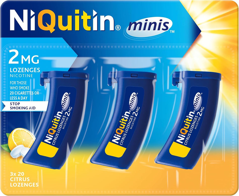 Niquitin Mini Citrus Lozenges 2mg - 60 Lozenges