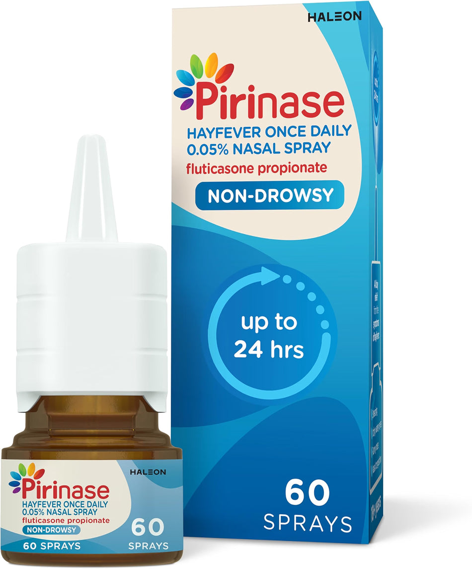 Pirinase Hayfever Once Daily 0.05% Fluticasone Nasal Spray - 60 Sprays