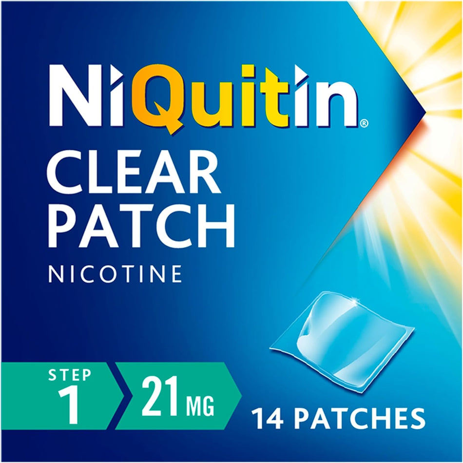 Niquitin Clear Patch Step 1 21mg - 14 Patches