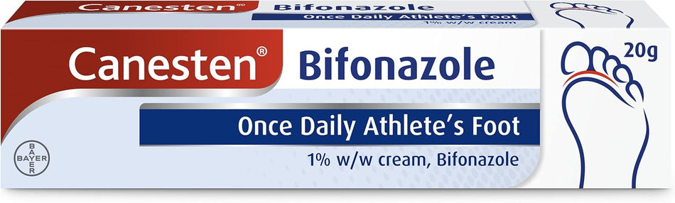 Canesten Bifonazole Once Daily Athlete's Foot Cream - 20g