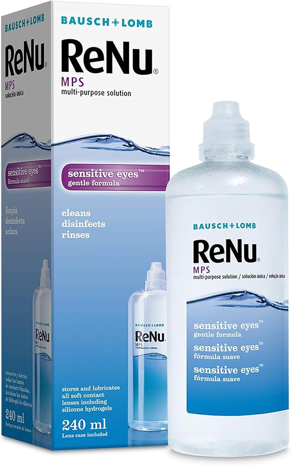 Bausch + Lomb ReNu MPS Multi-Purpose Solution Sensitive Eyes - 240ml