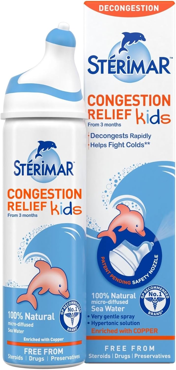 Sterimar Kids Congestion Relief Hypertonic Sea Water Nasal Spray from 3 Months - 50ml