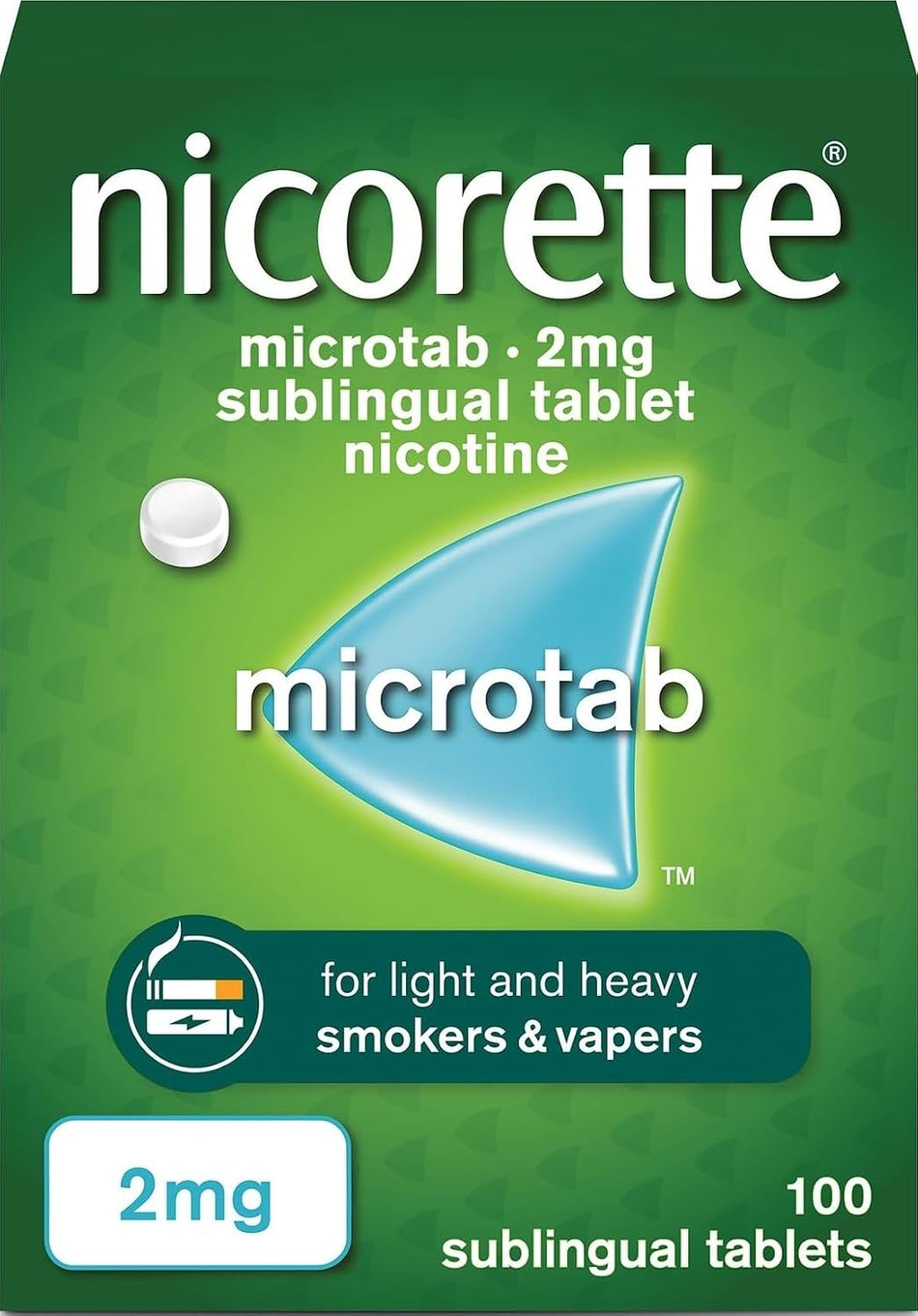 Nicorette Microtab 2mg Sublingual - 100 Tablets