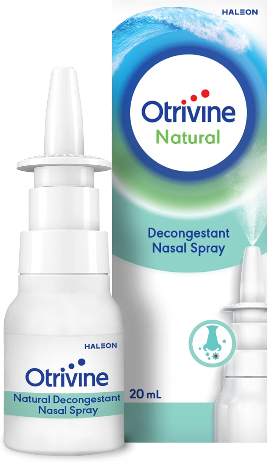 Otrivine Natural Decongestant Nasal Spray Seawater & Eucalyptus - 20ml