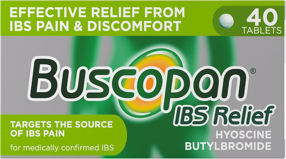 Buscopan IBS Relief Hyoscine Butylbromide 10mg - 40 Tablets