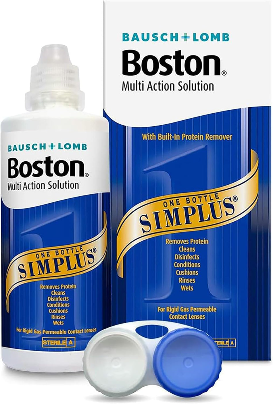Bausch + Lomb Boston Simplus Multi-Action Solution RGP Lenses - 120ml