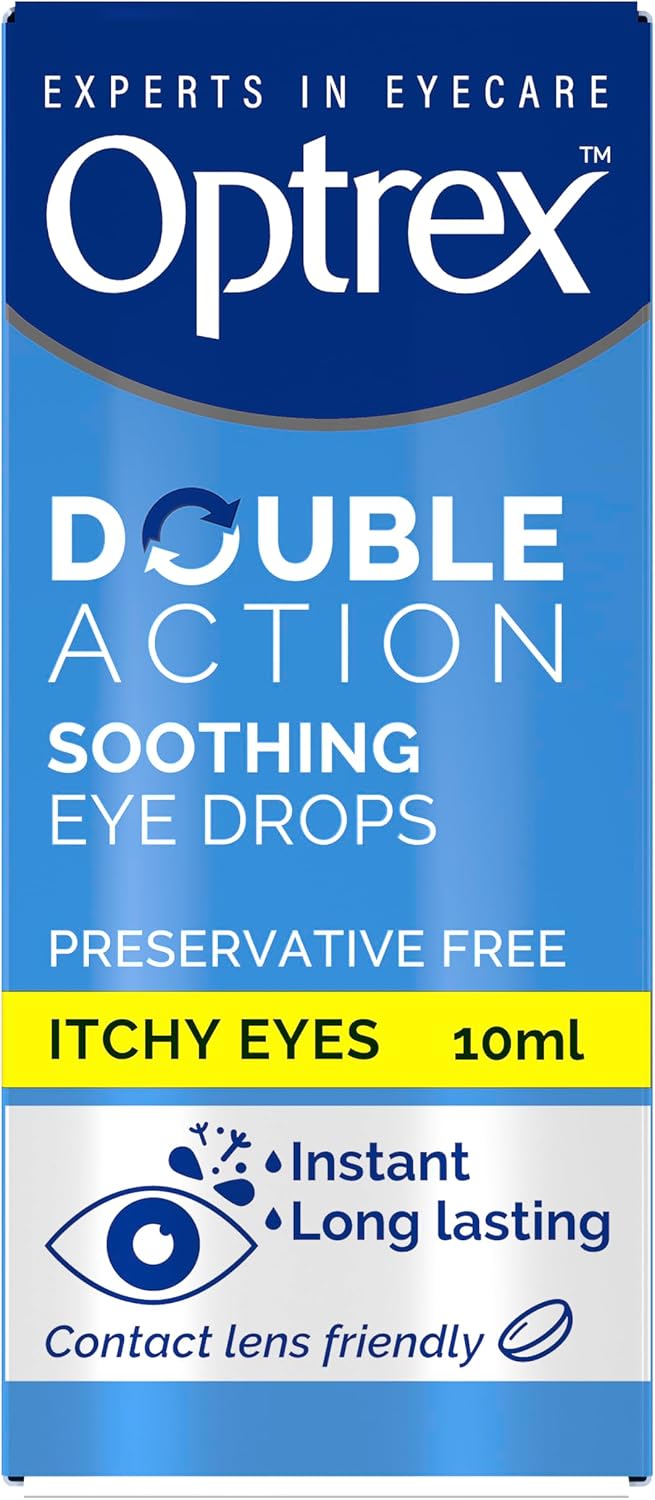 Optrex Double Action Soothing Eye Drops Itchy Eyes - 10ml