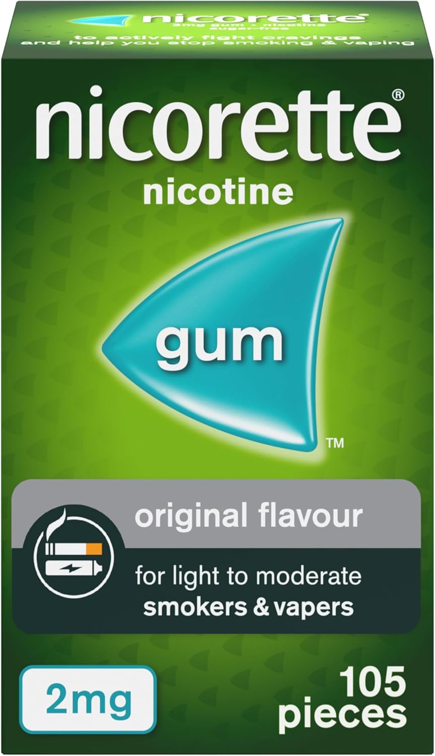 Nicorette Gum 2mg Original - 105 Pieces