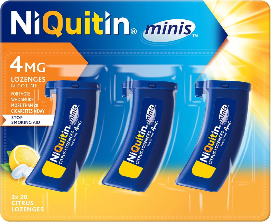 Niquitin Mini Citrus Lozenges 4mg - 60 Lozenges