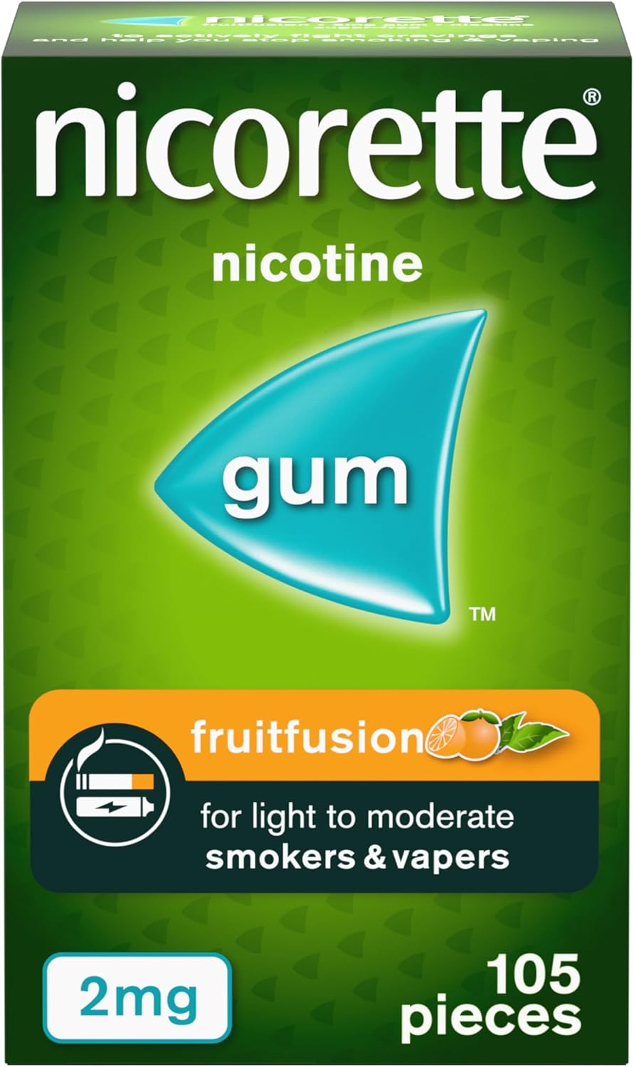 Nicorette Fruitfusion Gum 2mg - 105 Pieces
