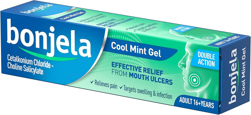 Bonjela Cool Mint Gel Mouth Ulcer Relief Adult 16+ - 15g