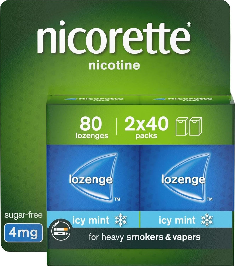 Nicorette Lozenge 4mg Mint - 80 Lozenges
