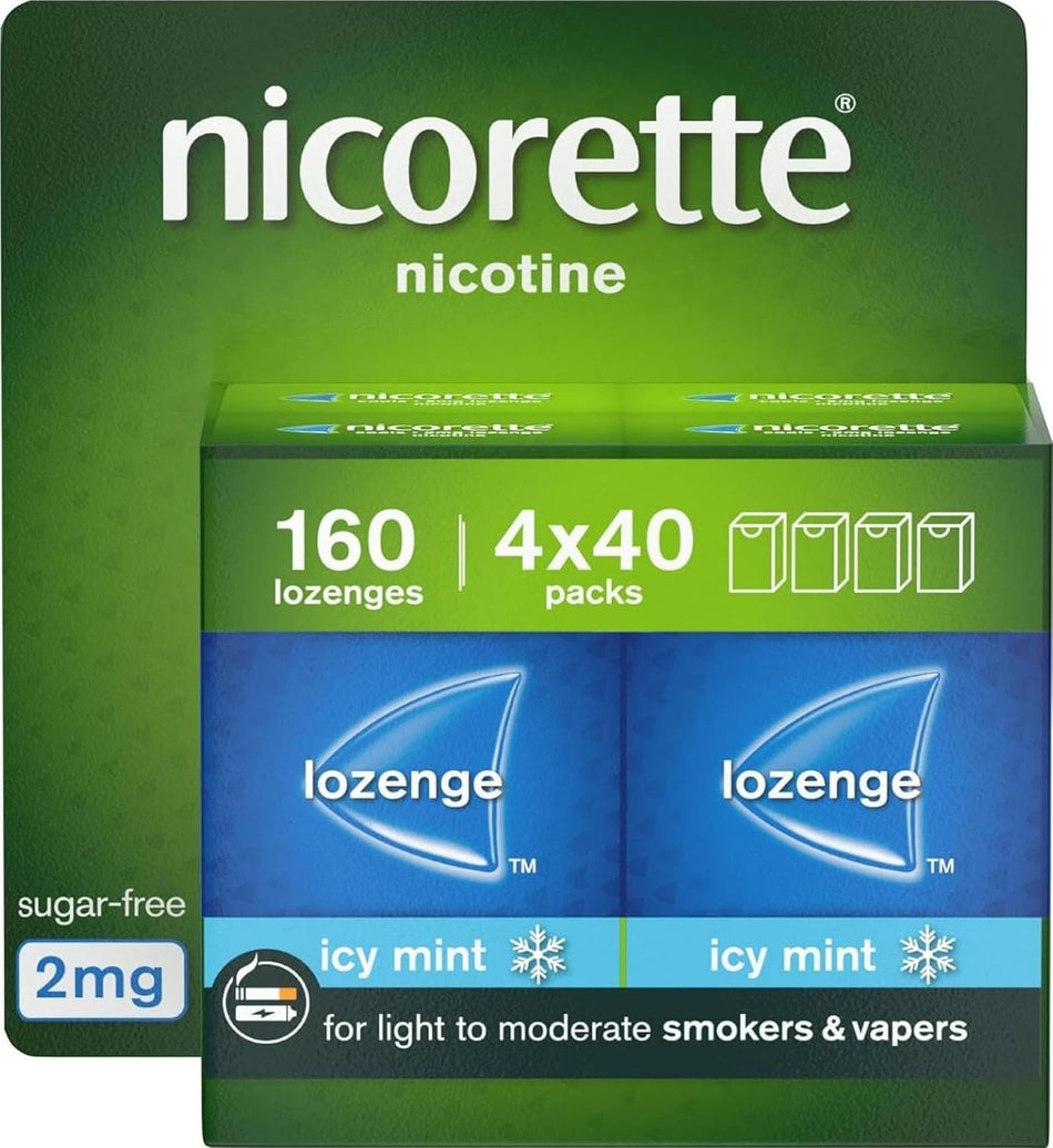 Nicorette 2mg Lozenge Cools - 160 Lozenges